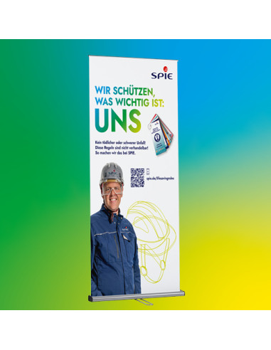 Rollup „Regeln für Arbeits- und Gesundheitsschutz" (1 Stk.)